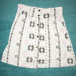 Tribal print pastel skirt